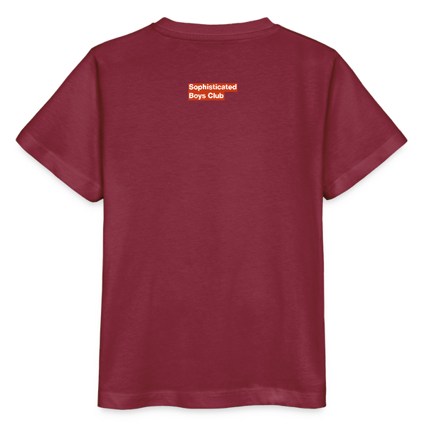 BMX Rider Organic T-Shirt – Kids - Burgunderrot