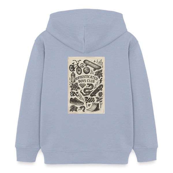 Urban Tattoo Designs Organic Hoodie – Kids - Lavendel-Violett