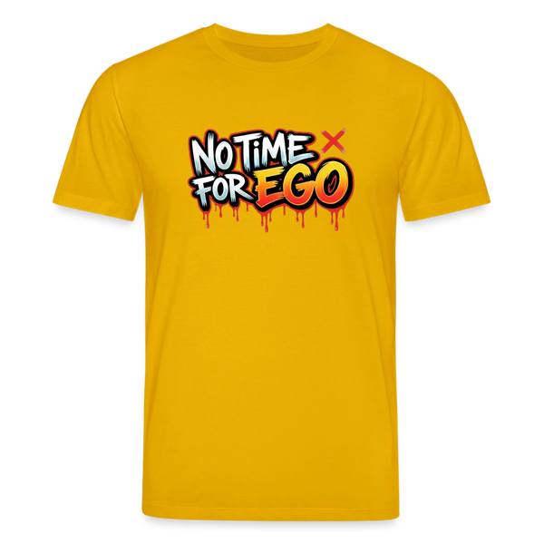 No Time For Ego - Organic T-Shirt – Men - Spektralgelb