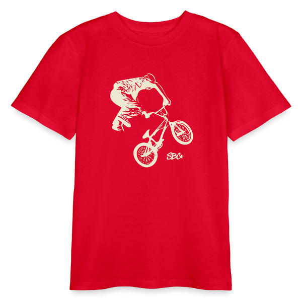 BMX Rider Organic T-Shirt – Teen - Rot