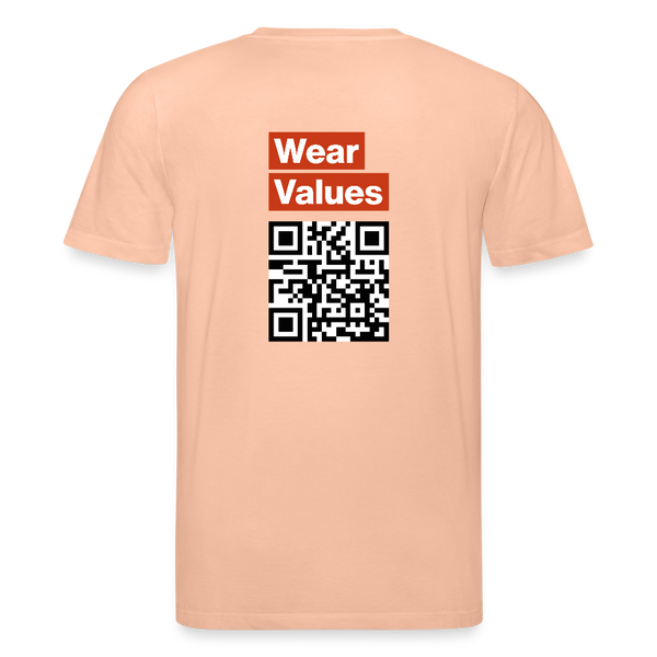 Messenger Organic T-Shirt – Men - Pfirsich