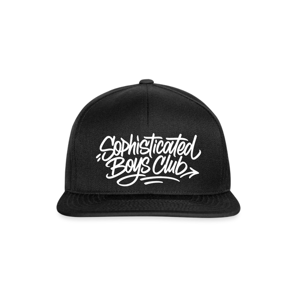 Sophisticated Boys Club Snapback Cap - Schwarz/Schwarz