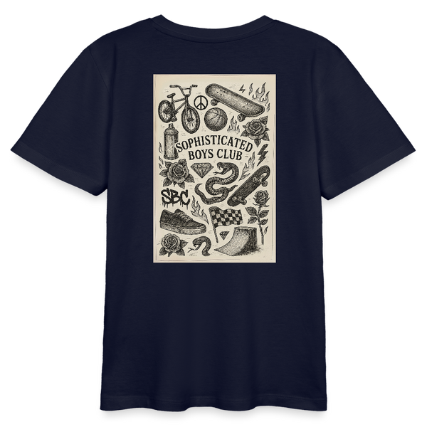 Urban Tattoo Designs Organic T-Shirt – Teen - Navy