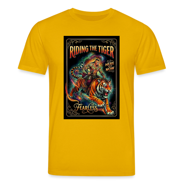 Riding the Tiger Organic T-Shirt – Men - Spektralgelb