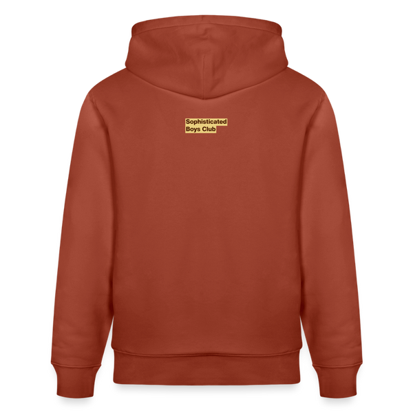 Born Ready! Autum Organic Hoodie – Men - Terrakotta