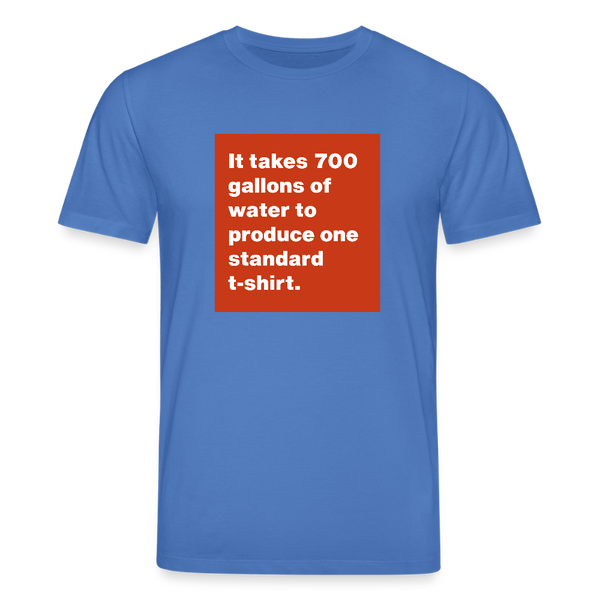 700 Gallons Organic T-Shirt – Men - Achtsames Blau