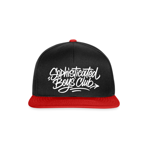 Sophisticated Boys Club Snapback Cap - Schwarz/Rot