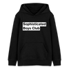 Bold Black n' White Organic Hoodie – Teen - Schwarz