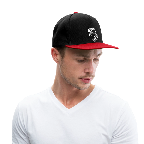 BMX Rider Snapback Cap - Schwarz/Rot