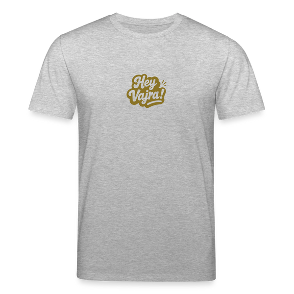 Hey Vajra Gold Organic T-Shirt – Men - Grau meliert