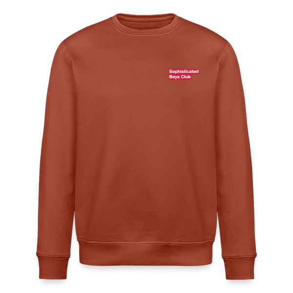 Basic Organic Sweatshirt – Men - Terrakotta