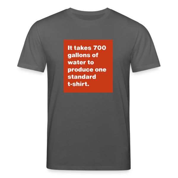 700 Gallons Organic T-Shirt – Men - Anthrazit