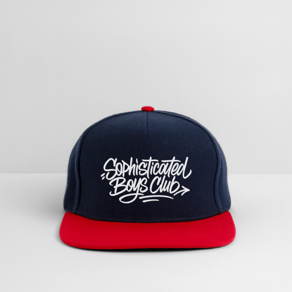Sophisticated Boys Club Snapback Cap - Navy/Rot