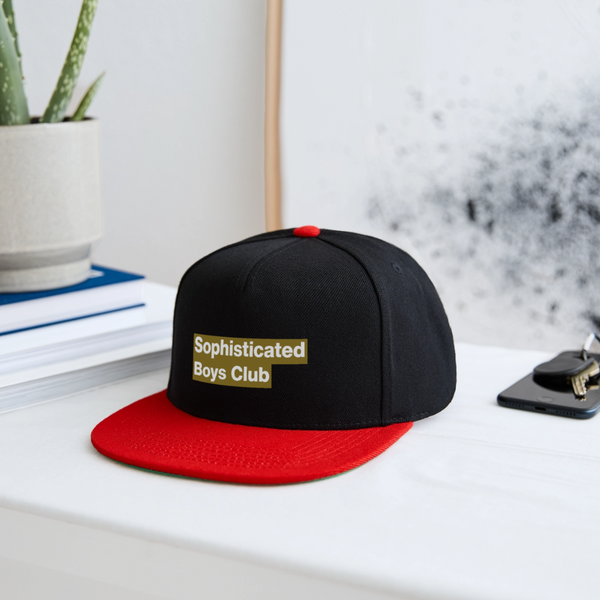 Golden Shower Snapback Cap - Schwarz/Rot