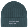 Classic Organic FISHERMAN BEANIE - Dunkles Petrol