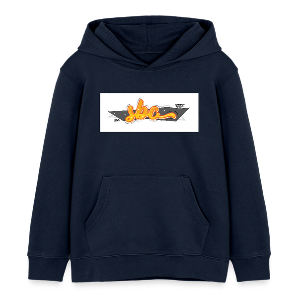 SBC Graffiti Organic Hoodie – Kids - Navy