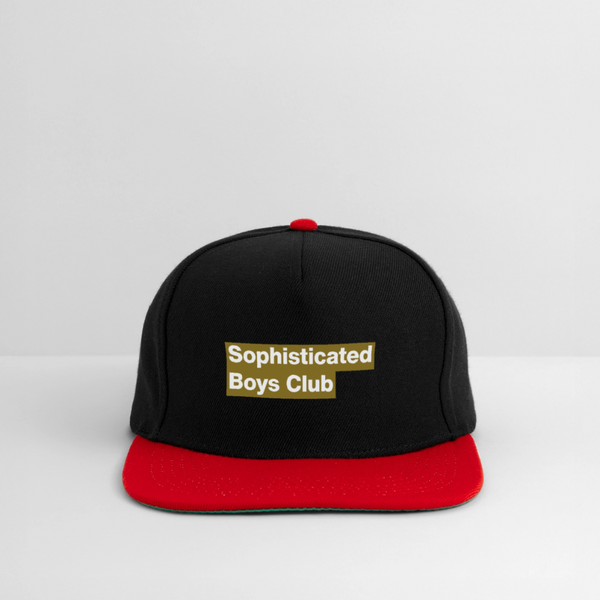 Golden Shower Snapback Cap - Schwarz/Rot