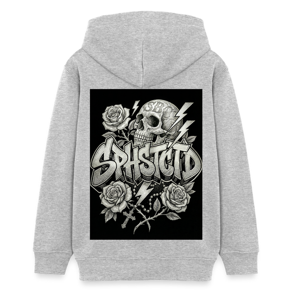 Urban Tattoo Designs 2.0 Organic Hoodie – Teen - Grau meliert