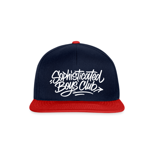 Sophisticated Boys Club Snapback Cap - Navy/Rot