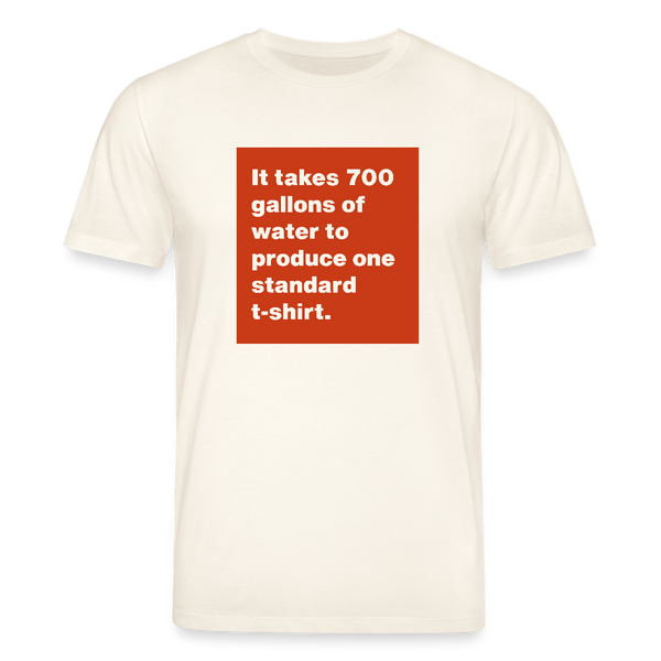 700 Gallons Organic T-Shirt – Men - Naturweiß 