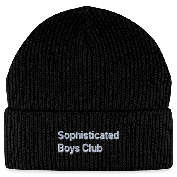 Classic Organic FISHERMAN BEANIE - Schwarz