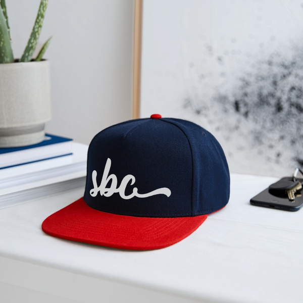 SBC Snapback Cap - Navy/Rot
