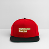 Golden Shower Snapback Cap - Rot/Schwarz
