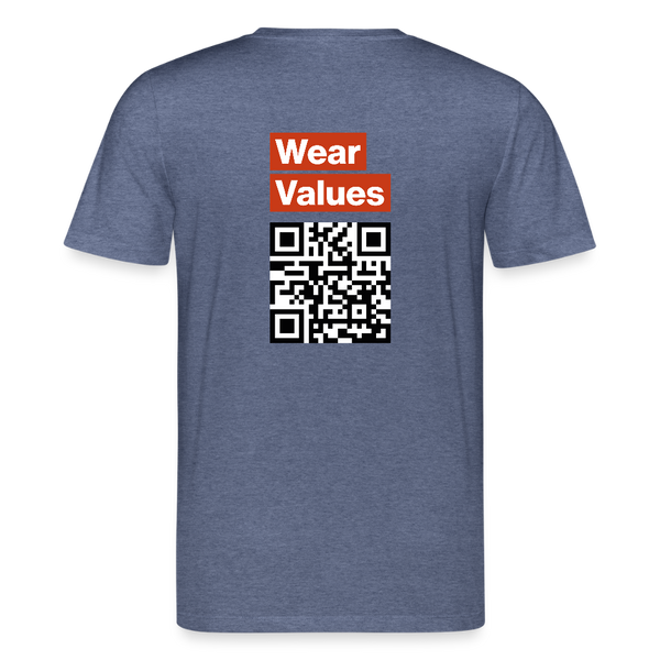 Messenger Organic T-Shirt – Men - Dunkelblau meliert