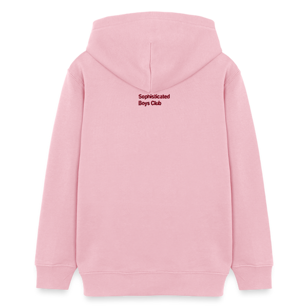 Red Embroidery Organic Hoodie – Teen - Hellrosa