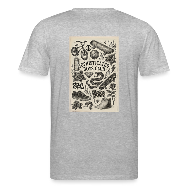 Urban Tattoo Designs Organic T-Shirt – Men - Grau meliert