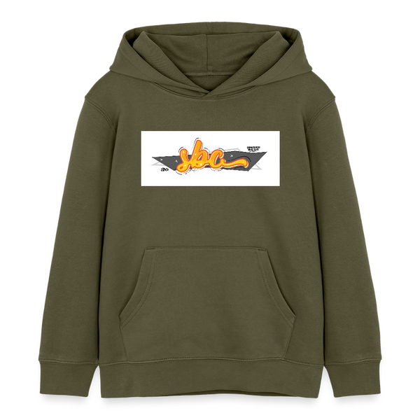 SBC Graffiti Organic Hoodie – Kids - Khaki
