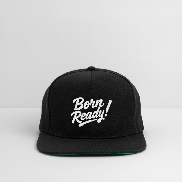 Born Ready Snapback Cap - Schwarz/Schwarz