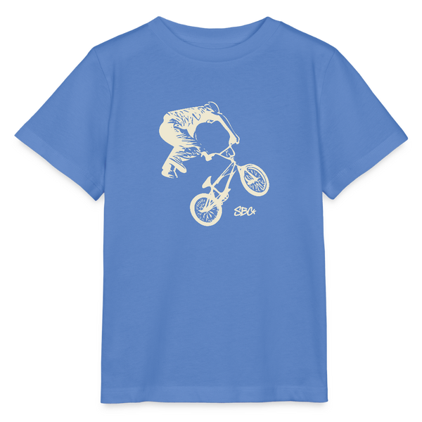 BMX Rider Organic T-Shirt – Kids - Blau