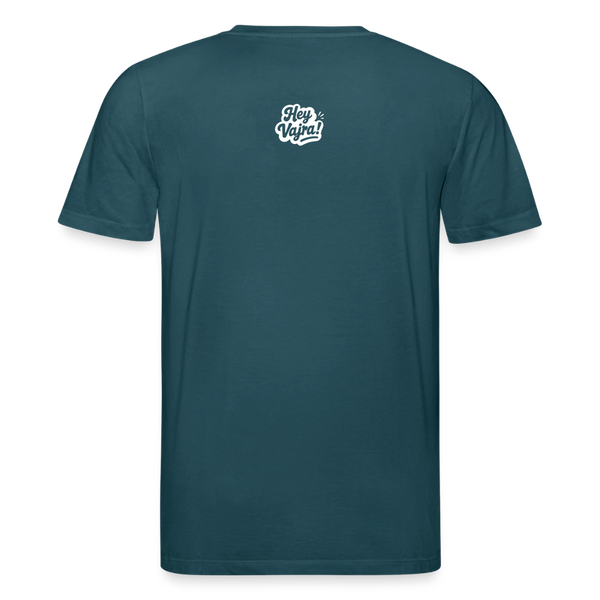 Riding the Tiger BW Organic T-Shirt – Men - Dunkles Petrol