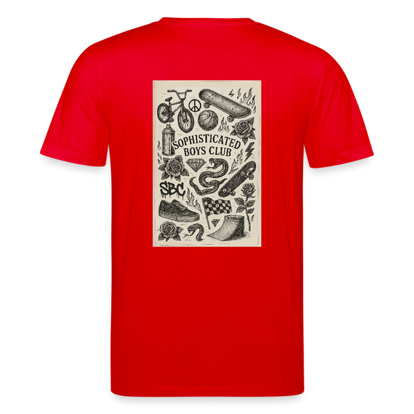 Urban Tattoo Designs Organic T-Shirt – Men - Rot