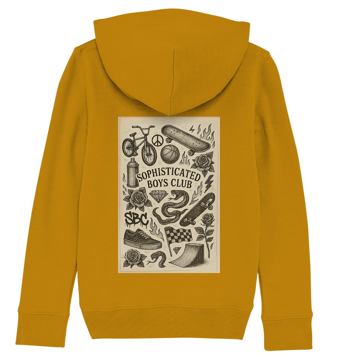 Urban Tattoo Designs - Kids Organic Hoodie