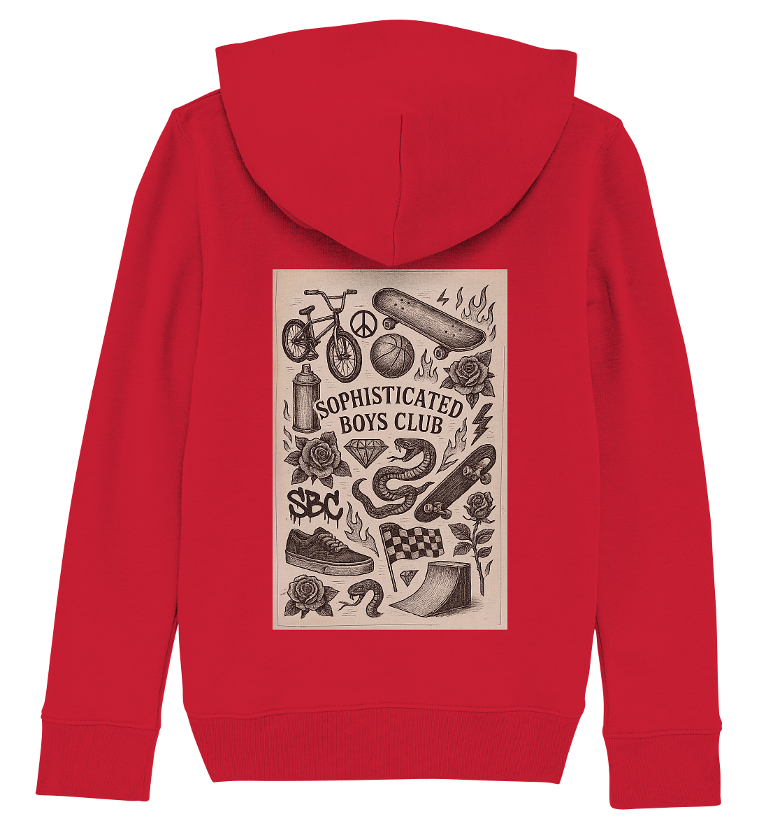 Urban Tattoo Designs - Kids Organic Hoodie